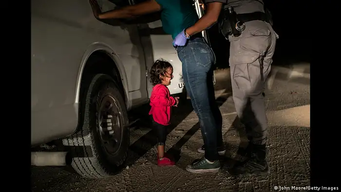 Crying Girl on the Border photo by John Moore (Getty Images/John Moore)