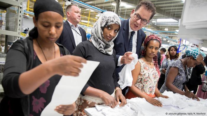 German Development Minister Gerd Müller in Ethiopia