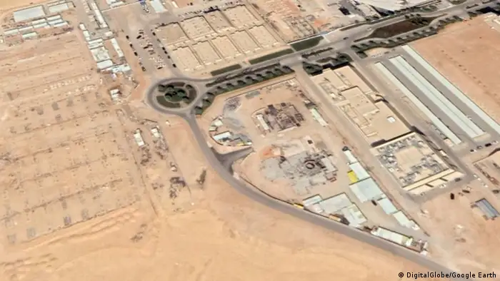 Saudi-Arabien, Baustelle eines Atomreaktor in der Nähe von Riad
Baustelle von Saudi-Arabiens erstem Atomreaktor bei Riad (DigitalGlobe/Google Earth)