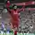Liverpool's Mohamed Salah bejubelt seinen Treffer gegen den FC Chelsea