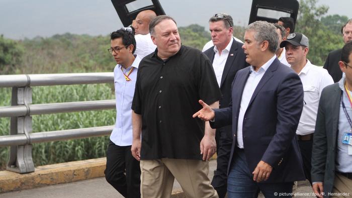 Kolumbien, Cucuta: US-Außenminister in Kolumbien (picture-alliance/dpa/R. Hernandez)