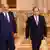 Libyscher Militärbefehlshaber Khalifa Haftar mit dem ägyptischen Präsidenten Abdel Fattah al-Sisi im Präsidentenpalast in Kairo
