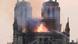Notre Dame in Paris with part of the roof in flames Notre Dame in Paris with part of the roof in flames