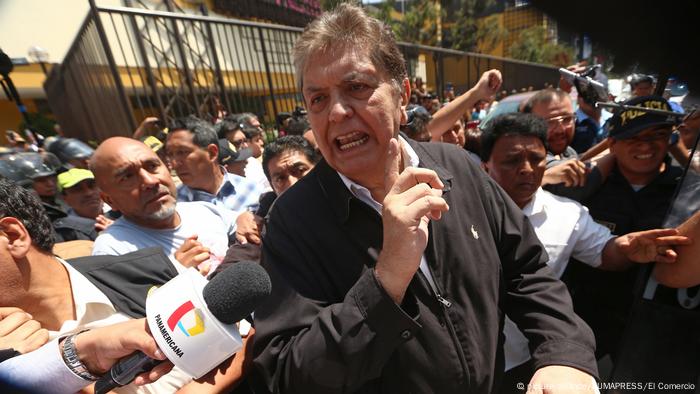 Alan Garcia, ex-president of Peru, in 2018 (picture-alliance/ZUMAPRESS/El Comercio)