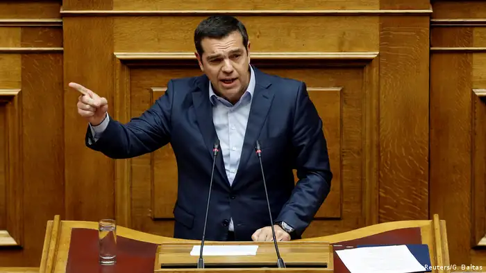Griechenland Parlament in Athen Abstimmung Reparationsforderungen an Deutschland Alexis Tsipras
