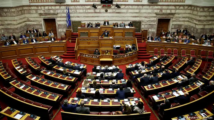 Griechenland Parlament in Athen Abstimmung Reparationsforderungen an Deutschland Alexis Tsipras
