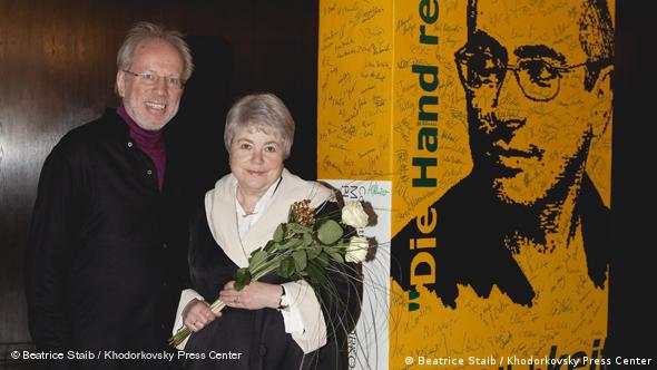 Гидон Кремер и Марина Ходорковская в Лейпциге, 2009 г.