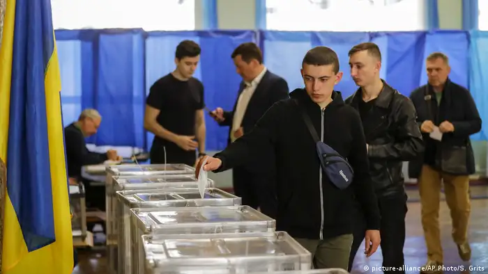 На избирательном участке в Киеве
