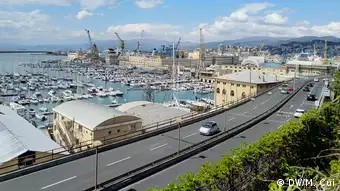 Italien Hafen in Genua
