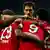 Bayern Munich players celebrate after scoring