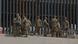 US-Soldaten am Grenzzaun in Texas US-Soldaten am Grenzzaun in Texas