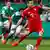 Bayern Munich's Robert Lewandowski scores the decisive penalty at the German Cup semifinal between  Bremen and Bayern Munich, 24.04.2019.