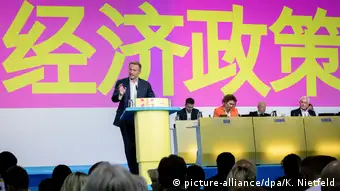 Lindner Rede auf chinesisch auf FDP-Parteitag