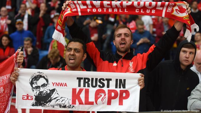 Liverpool fans at the UEFA Europa League final in May 2016