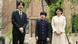 Prince Hisahito standing between his parents Prince Hisahito standing between his parents