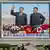 Nordkorea Pjöngjang Gemälde Führer Kim Il Sung and Kim Jong Il