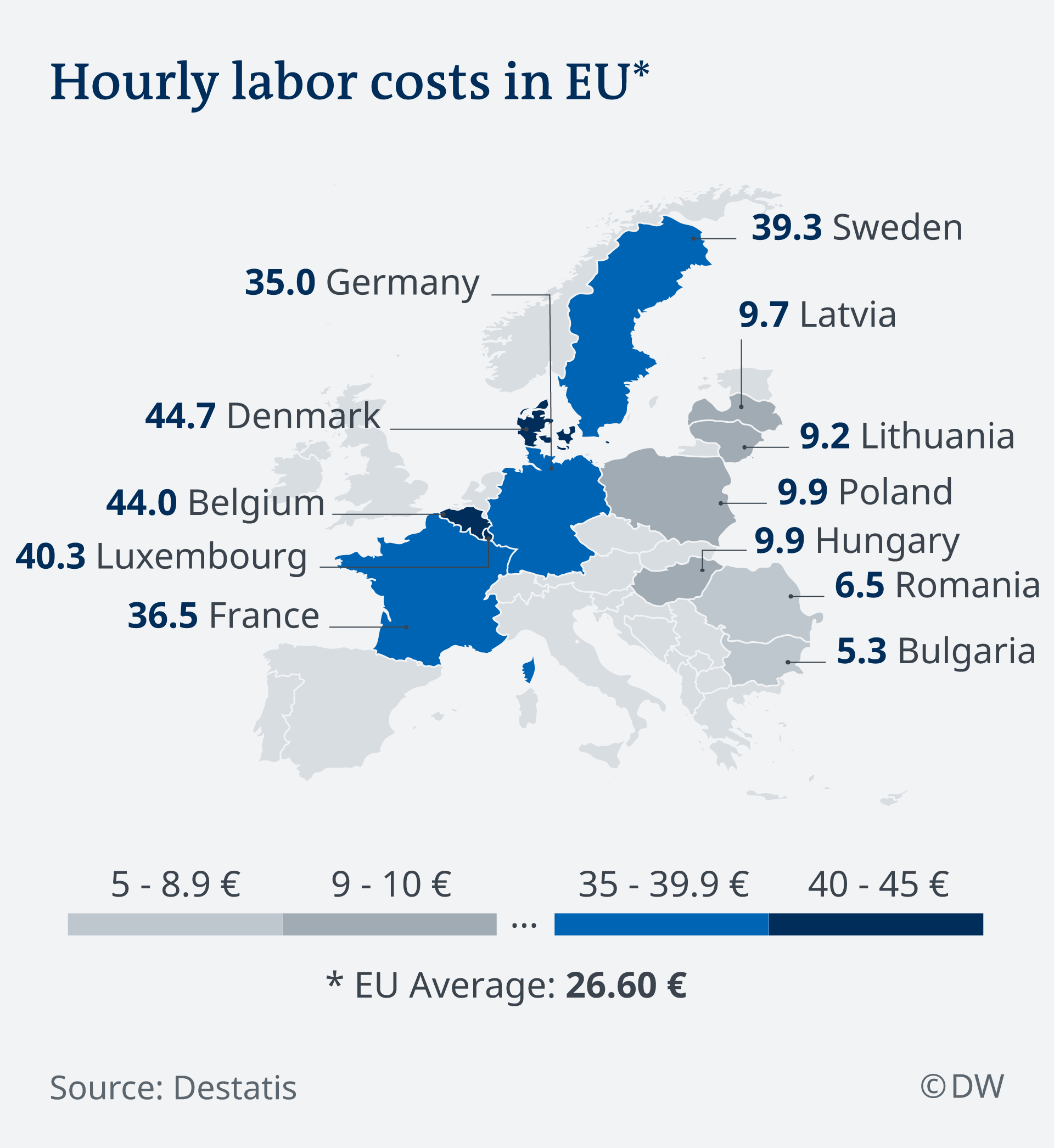 Germany′s labor costs above EU average News DW 29.04.2019