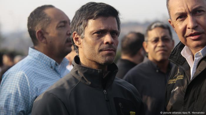 Venezuela Caracas - Gründer der Oppositionspartei Leopoldo Lopez (picture-alliance/dpa/R. Hernandez)