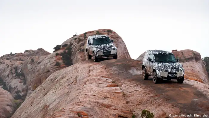 The Land Rover Defender being tested in Kenya