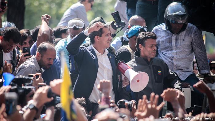 Venezuela Juan Guaido und Leopoldo Lopez (picture-alliance/dpa/R. Hernandez)