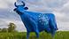A model cow, painted with an EU symbol A model cow, painted with an EU symbol