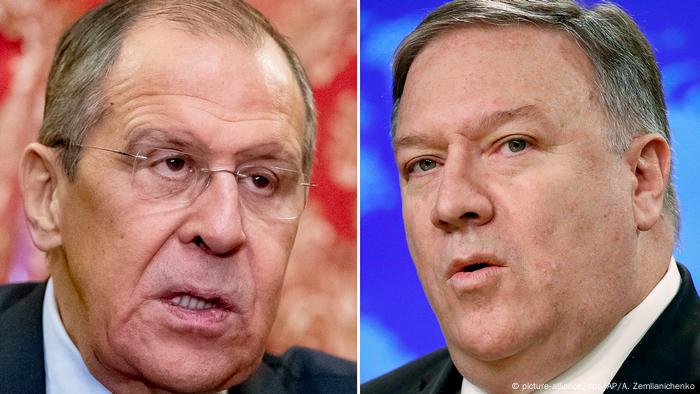 Sergei Lawrow und Mike Pompeo