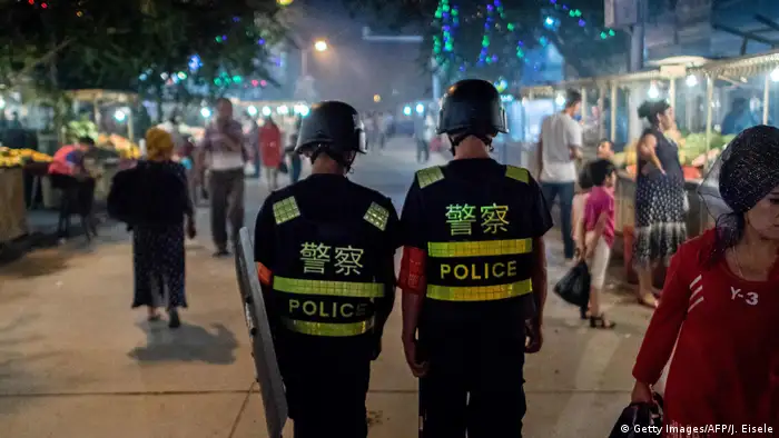 China Polizei in Xinjiang