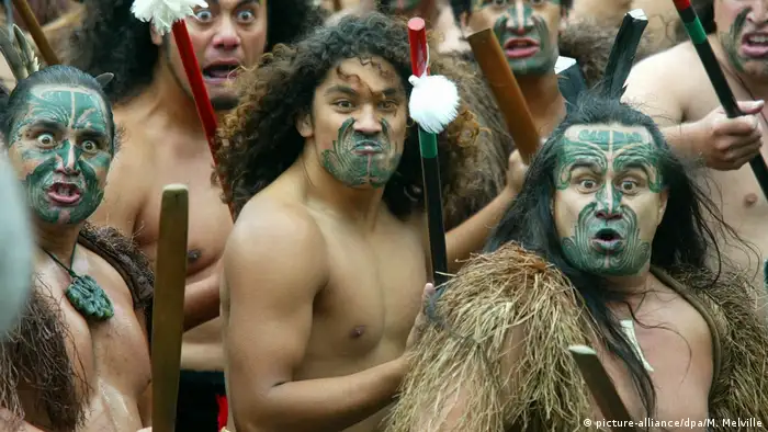 Neuseeland Wellington Haka Maori