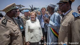La chancelière allemande, Agela Merkel à Gao, le 2 mai 2021