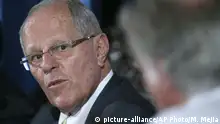 09.03.2017
CORRECTS SPELLING OF KUCZYNSKI - FILE - In this March 9, 2017 file photo, Peru's President Pedro Pablo Kuczynski listens to a question during a press conference in Lima, Peru. A judge in Peru on Wednesday, April 10, 2019, ordered the detention for 10 days of Kuczynski as part of a money laundering probe into his consulting work for Brazilian construction giant Odebrecht, at the heart of Latin America’s biggest graft scandal. (AP Photo/Martin Mejia, File) |