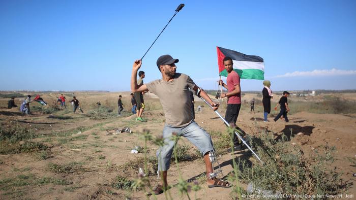 Palästina Auschreitungen im Gazastreifen (picture-alliance/ZUMA Wire/Quds Net News/H. Jedi)