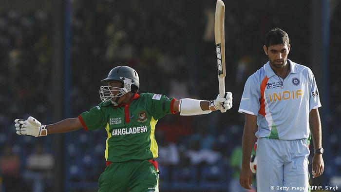 Cricket World Cup 2007 | Sieg Bangladesch vs. Indien (Getty Images/AFP/P. Singh)