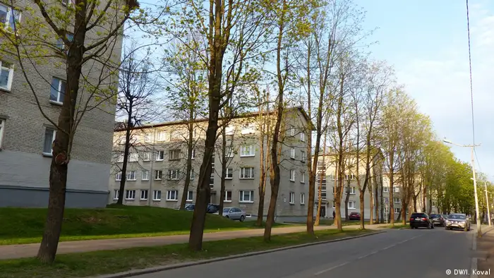 Пятиэтажки советской постройки в Нарве