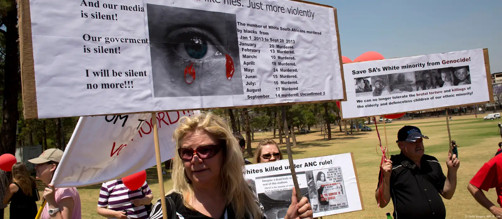 Children and members of the Afrikaner Resistance Movement , a South News  Photo - Getty Images