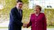 Angela Merkel and Libya's Fayez al-Sarraj shake hands in May 2019
Angela Merkel and Libya's Fayez al-Sarraj shake hands in May 2019