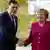 La chancelière Angela Merkel et le chef du gouvernement d'union nationale libyen.