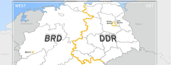 Verlauf der innerdeutschen Grenze, an der schätzungsweise 54 000 Selbstschussanlagen SM 70 instaliert waren