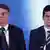 O presidente Jair Bolsonaro e o ministro da Justiça, Sergio Moro