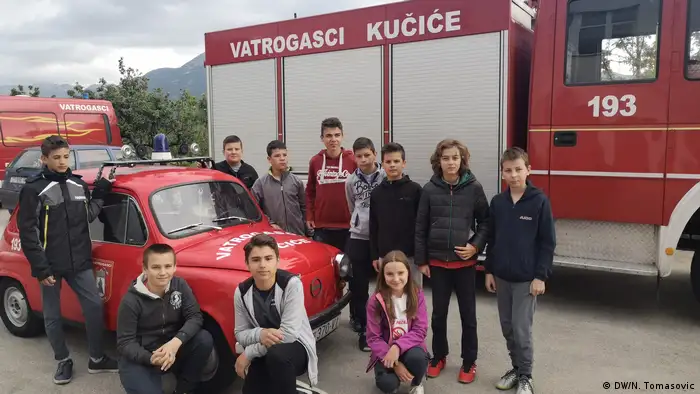 Kroatien Mitglieder der Freiwilligen Feuerwehr in Kucice