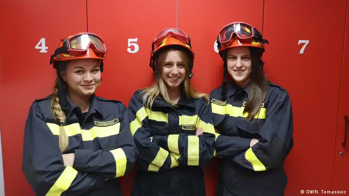 Kroatien Mitglieder der Freiwilligen Feuerwehr in Kucice