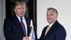 Американскиот претседател Доналд Трамп и унгарскиот премиер пред посетата на Виктор Орбан во Белата куќа во Вашингтон во мај 2019 - двајцата се ракуваат пред влезот Американскиот претседател Доналд Трамп и унгарскиот премиер пред посетата на Виктор Орбан во Белата куќа во Вашингтон во мај 2019 - двајцата се ракуваат пред влезот