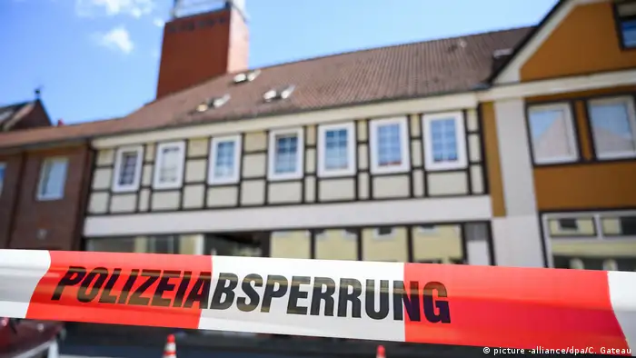 A house in Wittingen is blocked off with police tape