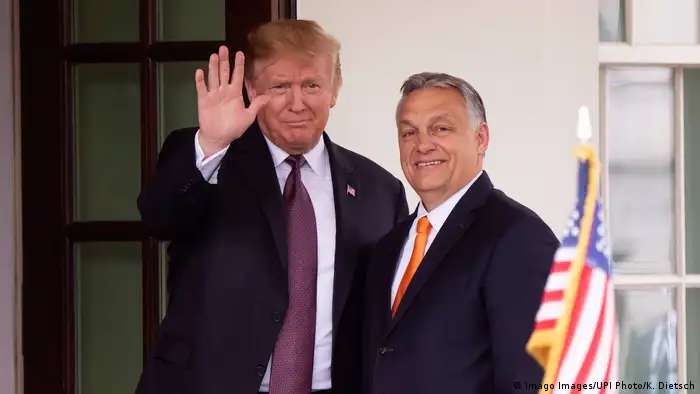 USA President Donald Trump and Viktor Orban in Washington