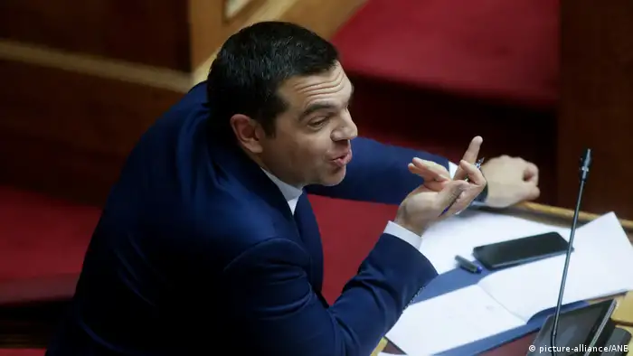 Alexis Tsipras im Parlament (Archivbild)