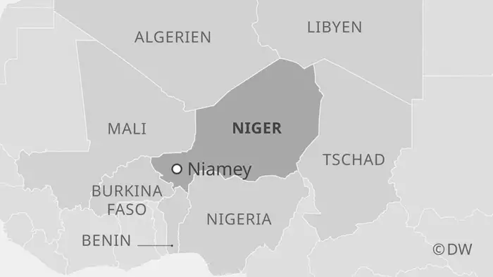 Infografik Karte Niger DE