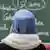 Girl with headscarf seen from back
