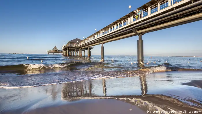 Sea pier in Heringsdorf on Usedom.