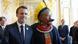 Presidente da França, Emmanuel Macron, recebe o líder indígena brasileiro Raoni Metuktire no Palácio do Eliseu Presidente da França, Emmanuel Macron, recebe o líder indígena brasileiro Raoni Metuktire no Palácio do Eliseu