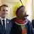 Presidente da França, Emmanuel Macron, recebe o líder indígena brasileiro Raoni Metuktire no Palácio do Eliseu