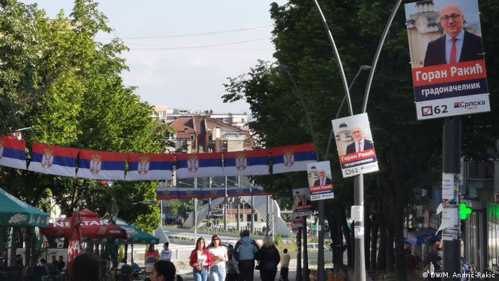 Kosovo Wahlkampf Bürgermeisterwahl in Mitrovica